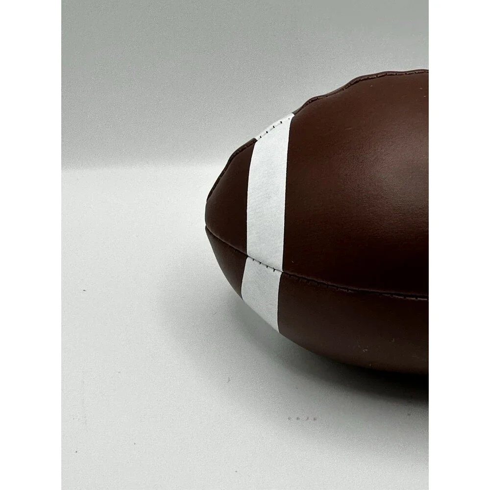 Little Tikes Soft Plush Football Toy Brown White Stitched Vinyl Kids”